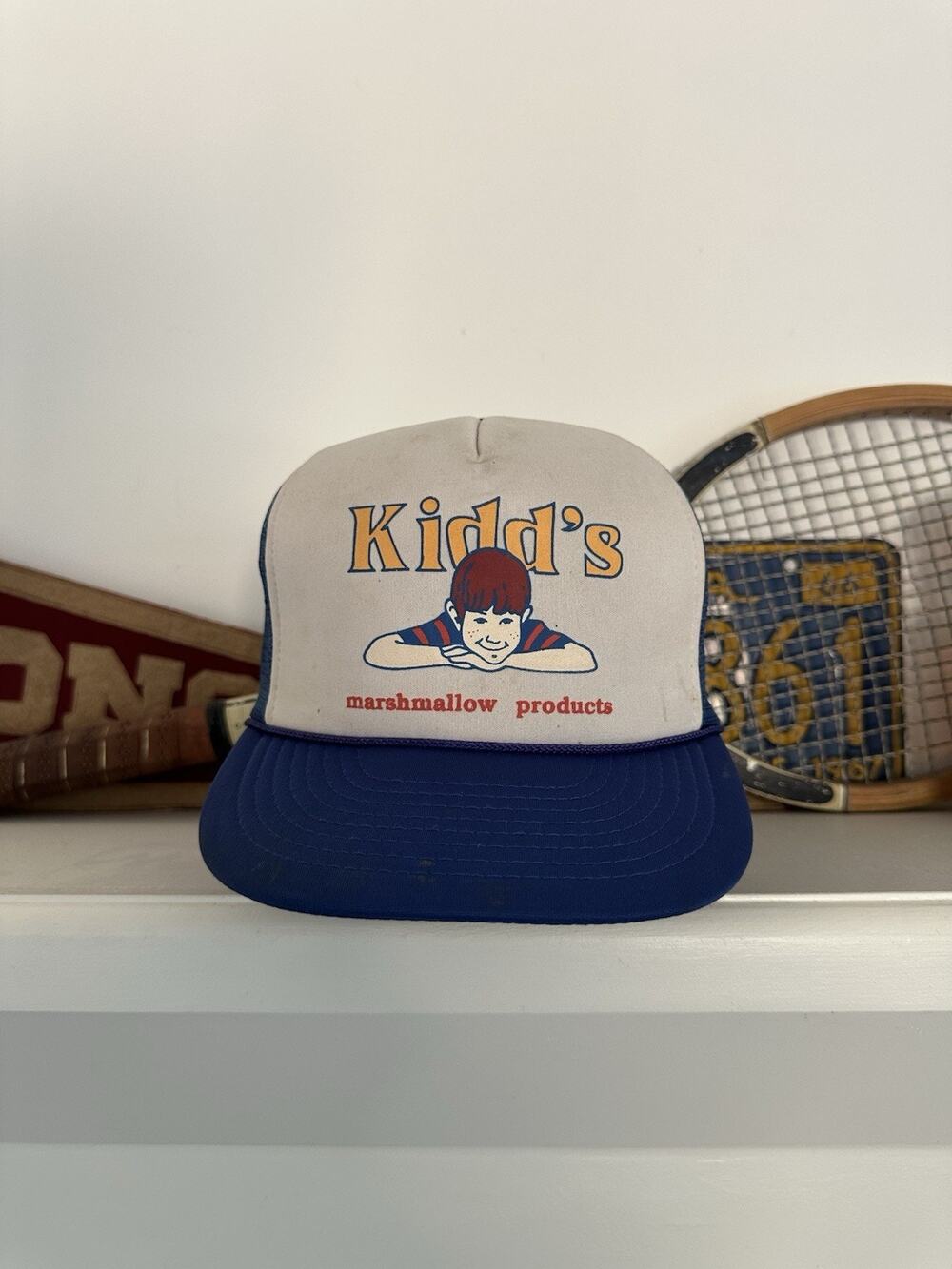 Vintage Kidd's Marshmallow Products Trucker Snapback Hat